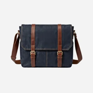 Vintage Explorer Denim Messenger Bag