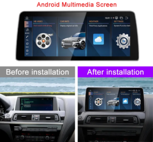 BMW 6 Series F06/F12 – CIC EVO 12.5 inch Android Multimedia System | GPS | Wi-Fi | 4G SIM | Bluetooth | A2DP |  Wireless Apple CarPlay & Android Auto | 360° View